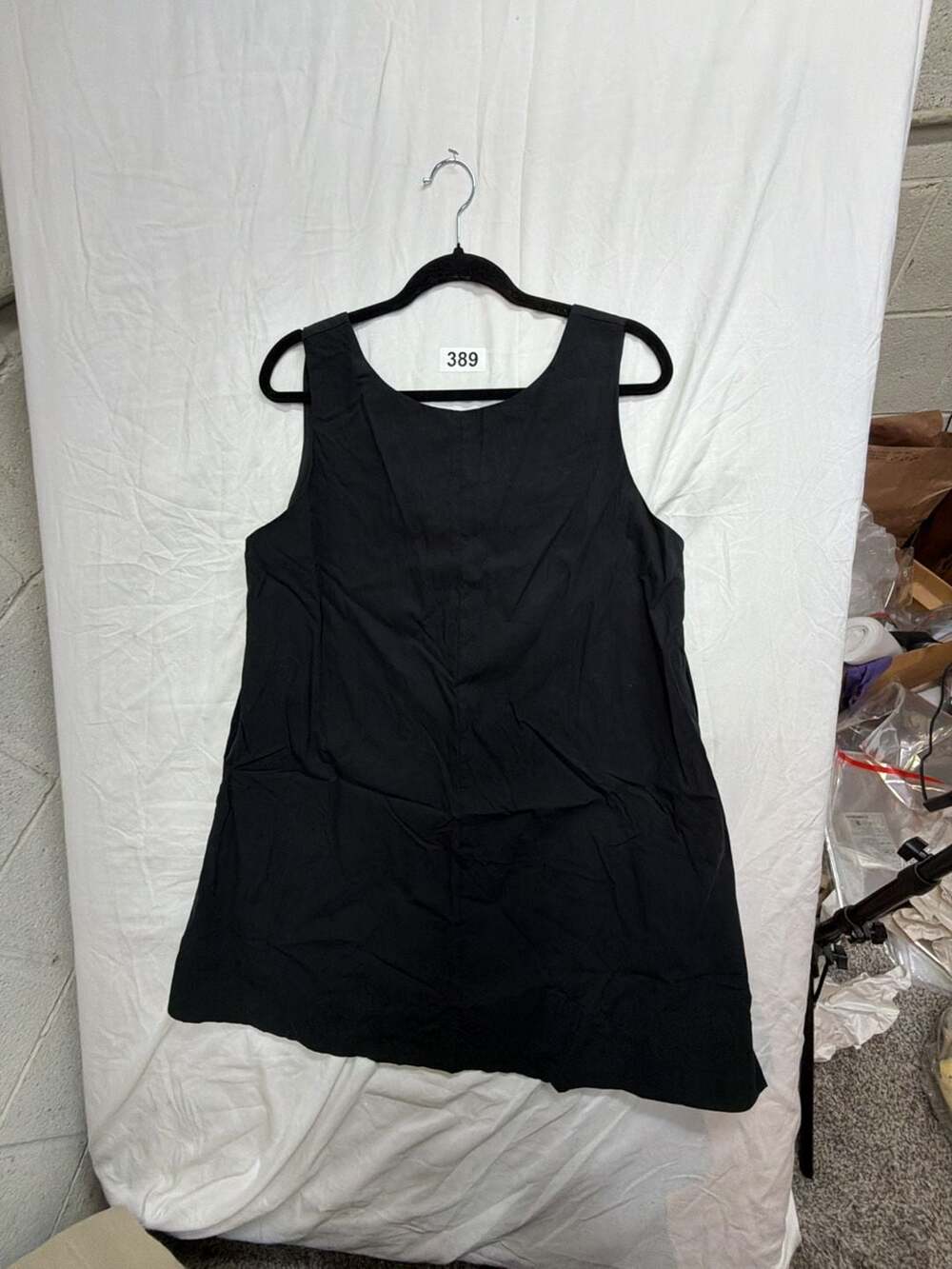 ZESICA Black Sleeveless Tank Mini Shift Dress Size L
